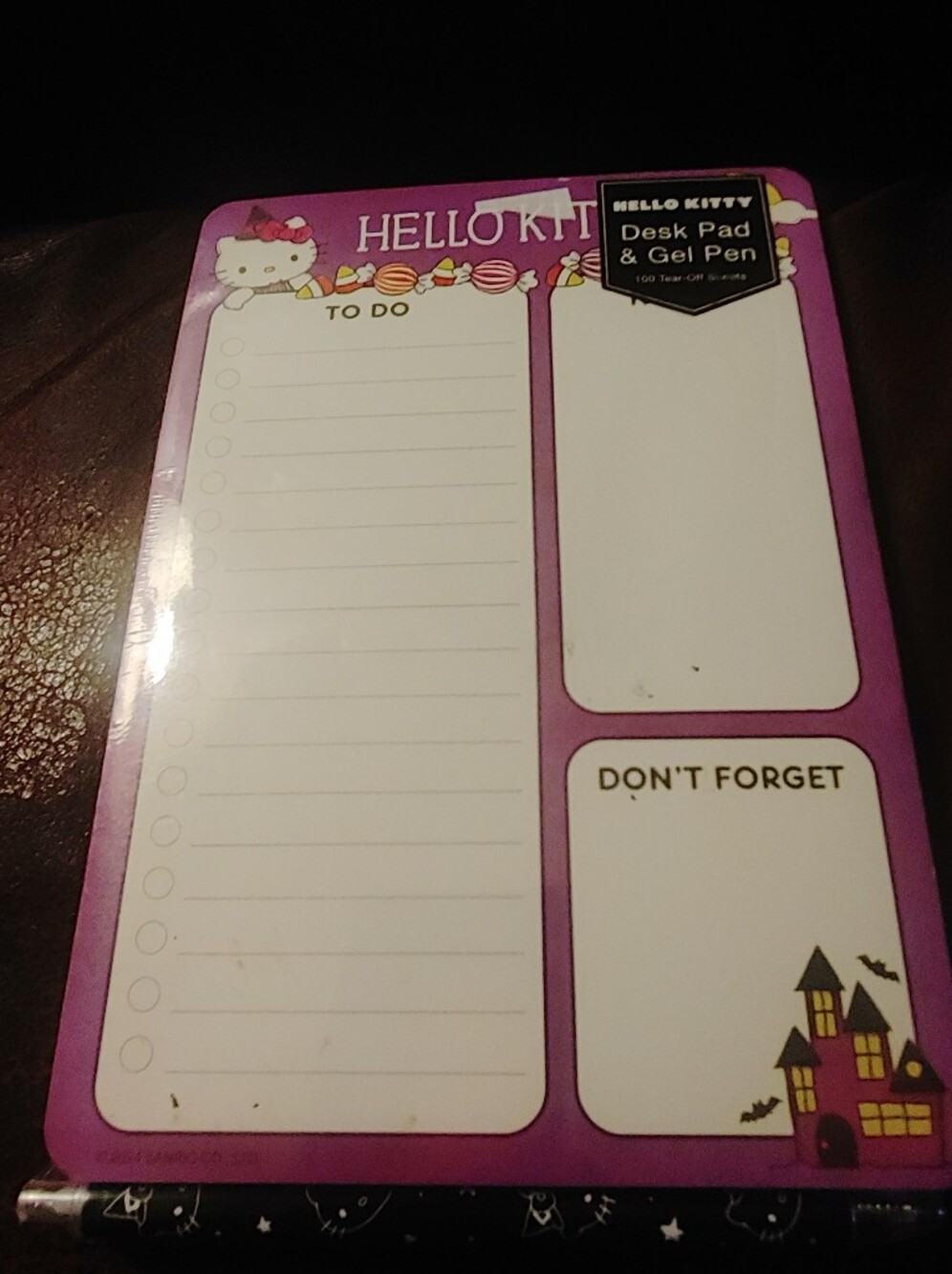 Hello Kitty Pink Desk Pad Notepad